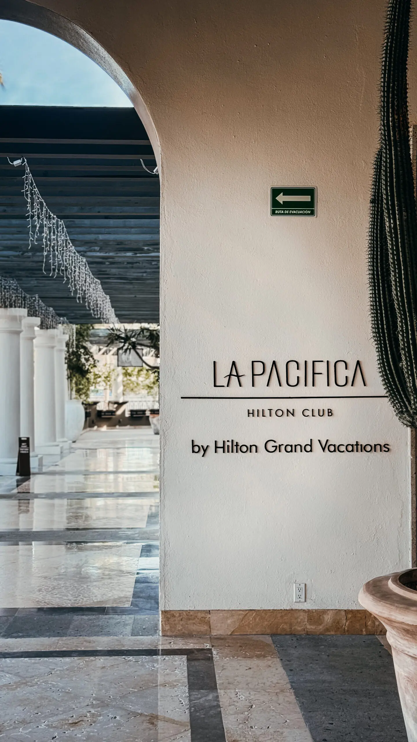 Entrance to La Pacifica Tennis Club by Hilton Grand Vacations.
