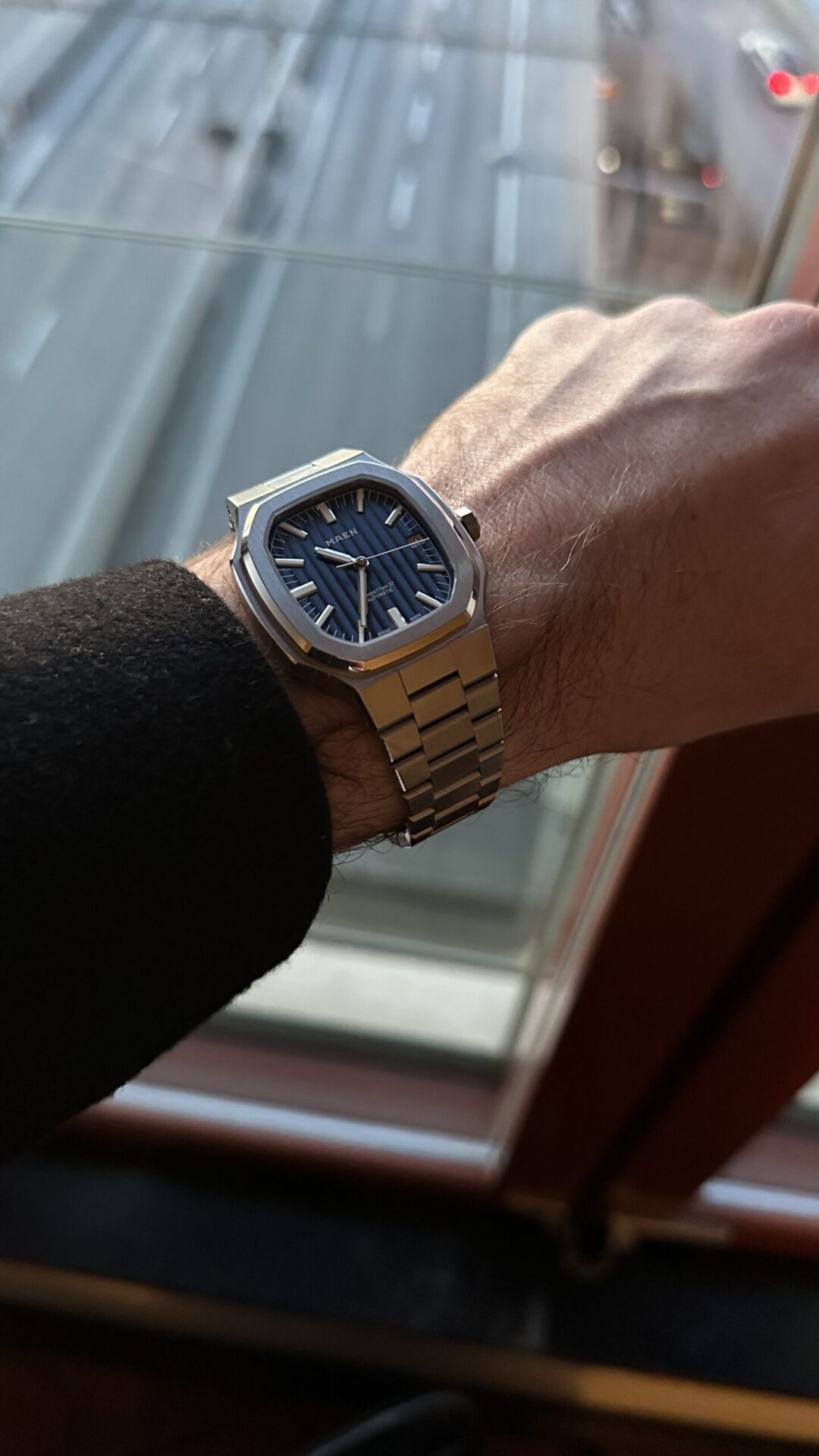 MEAN Watch watch on a man's wrist