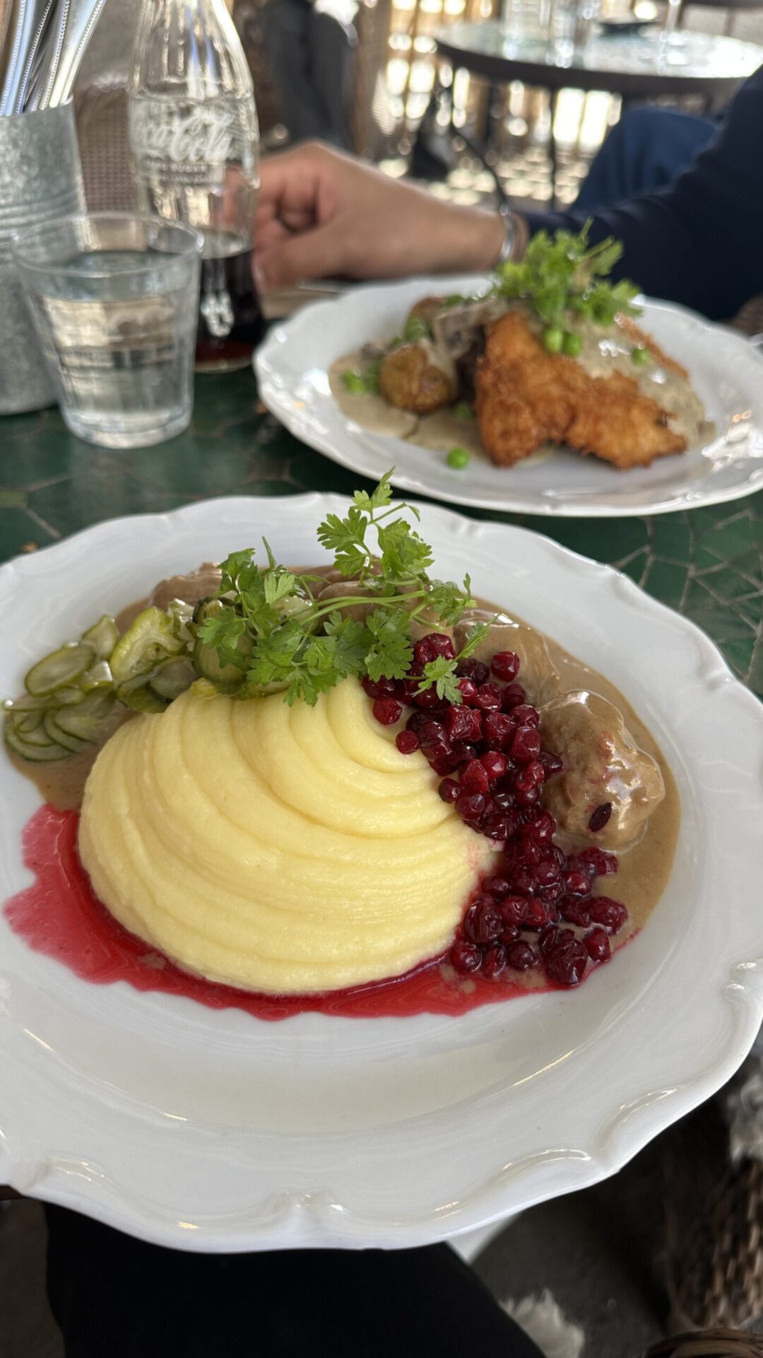 The Köttbullar med potatismos dish at Nybrogatan 38 The Köttbullar med potatismos dish