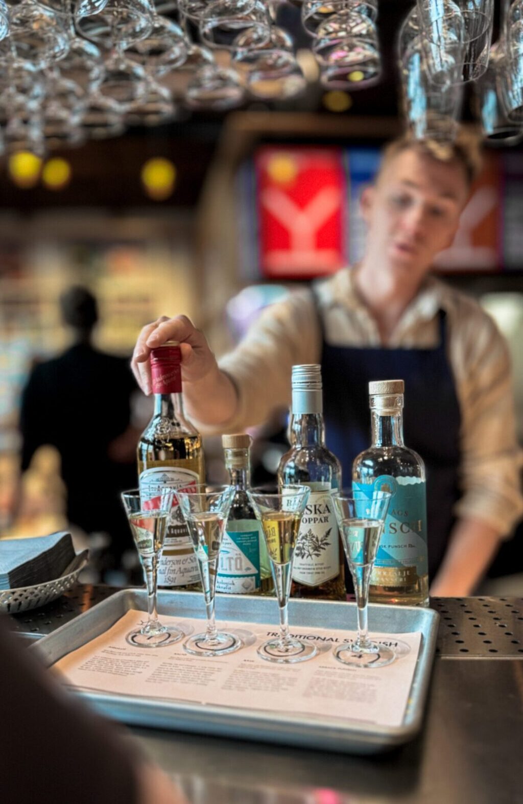 Man pouring liquor